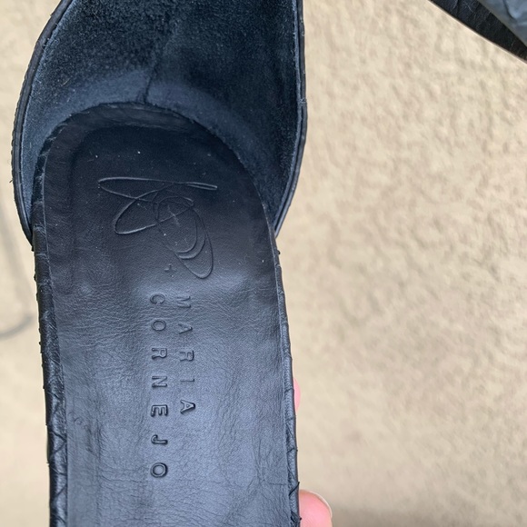 Maria Cornejo block heels leather sandals European size 41.5 - Picture 14 of 14